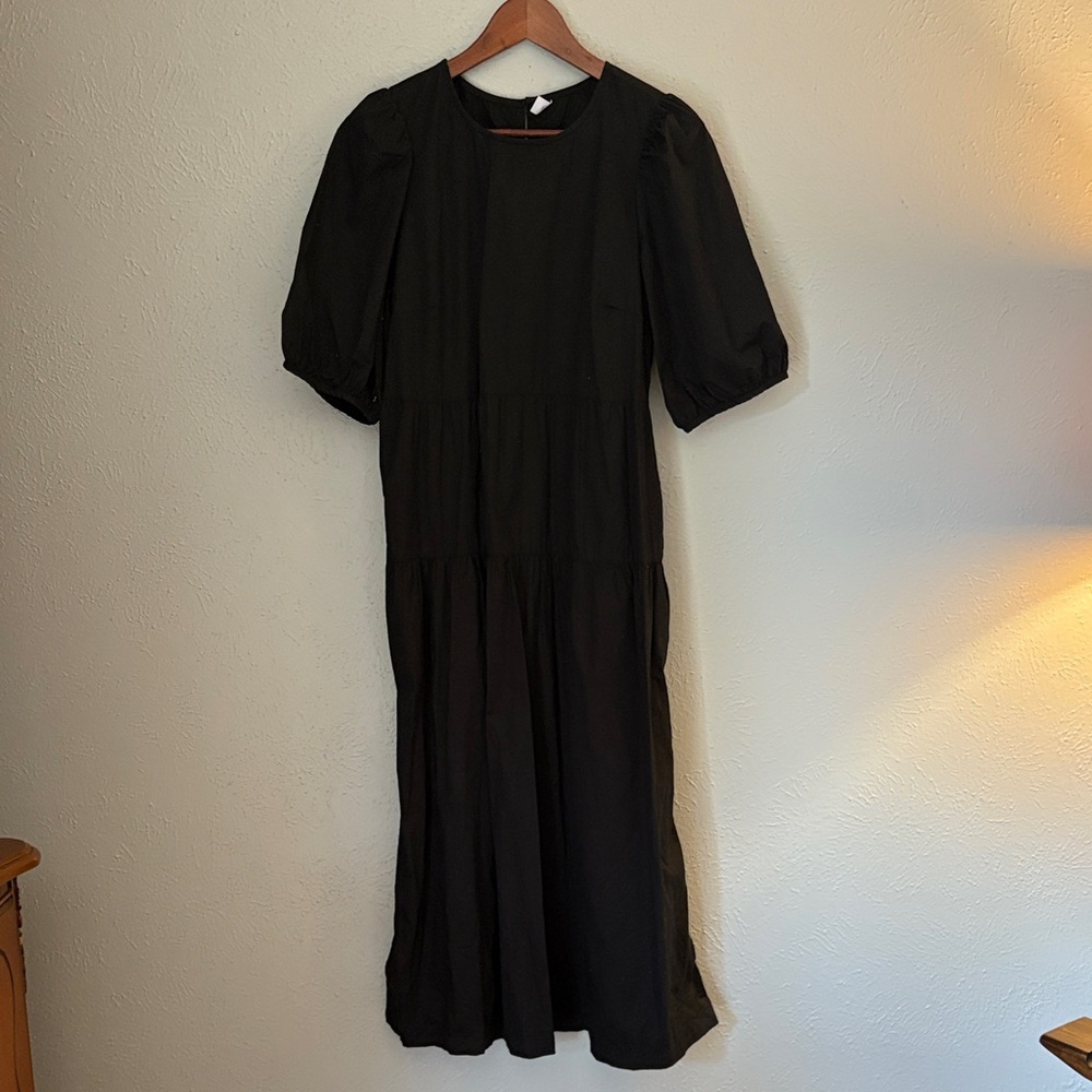 Tiered Black Women's Dress